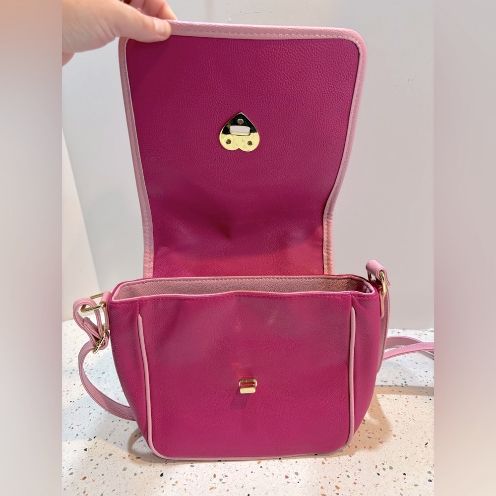 Betsey Johnson Pink Retro Telephone Crossbody Bag โโ Working Handset - Picture 9 of 16